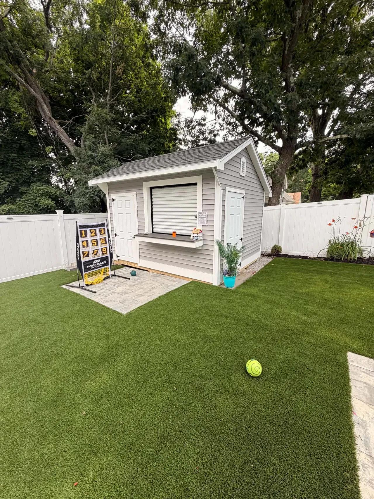 Backyard recreation space